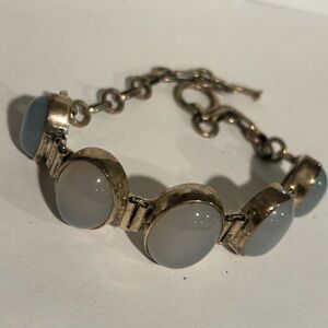 Vintage Silver and Moonstone Bracelet